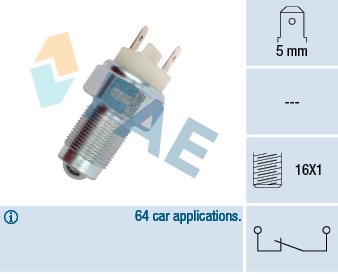 Brytare, backljus Fae 41080 FAE