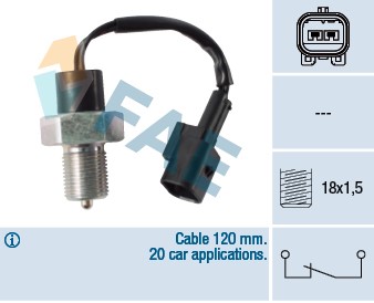 Brytare, backljus Fae 41244 FAE Brytare, backljus Fae 41244 FAE