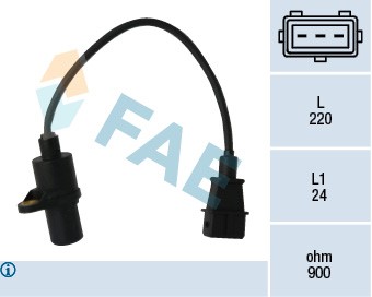 Varvtalssensor, motorhantering Fae 79049 FAE