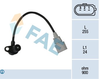Varvtalssensor, motorhantering Fae 79050 FAE