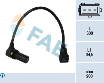 Varvtalssensor, motorhantering Fae 79071 FAE