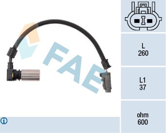 Varvtalssensor, motorhantering Fae 79086 FAE