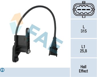 Sensor, kamaxelgivare Fae 79121 FAE