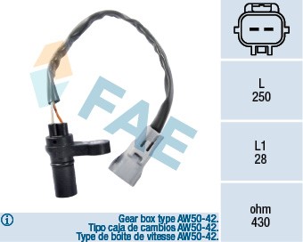 Impulsgivare, vevaxel Fae 79124 FAE