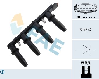 Tändspole Fae 80291 FAE