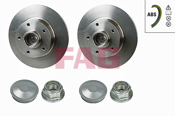 Bromsskiva Solid, Bakaxel Fag 713 5311 40 FAG