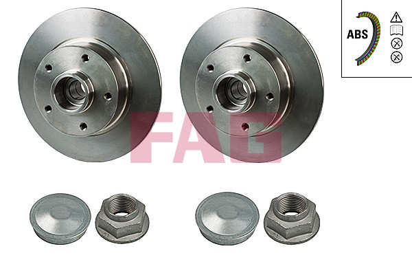 Bromsskiva Solid, Bakaxel Fag 713 5311 50 FAG