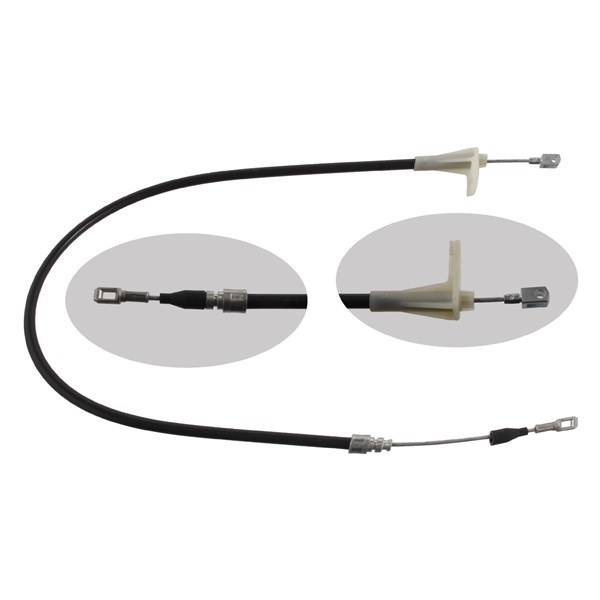 Vajer, parkeringsbroms, Höger bak, Vänster bak Febi bilstein 0166 FEBI BILSTEIN