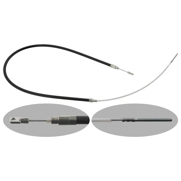 Vajer, parkeringsbroms, Höger bak, Vänster bak Febi bilstein 0175 FEBI BILSTEIN