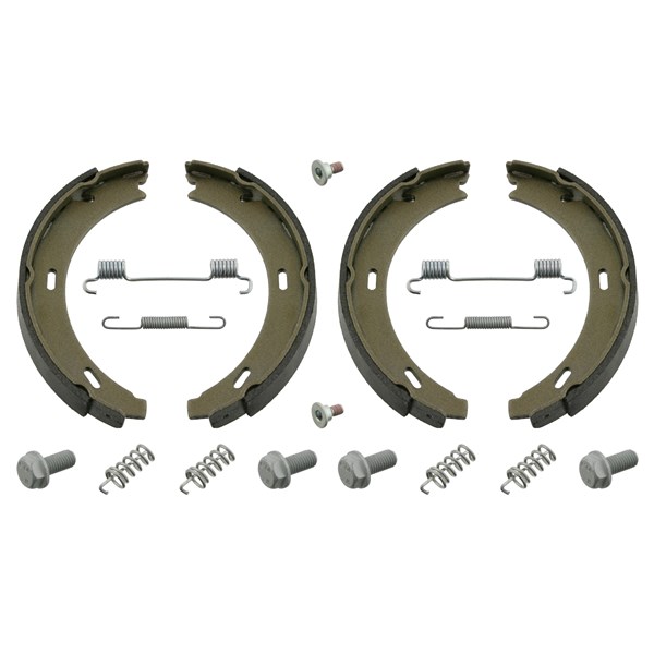 Bromsbackar, sats, parkeringsbroms, Bakaxel Febi bilstein 02100 FEBI BILSTEIN