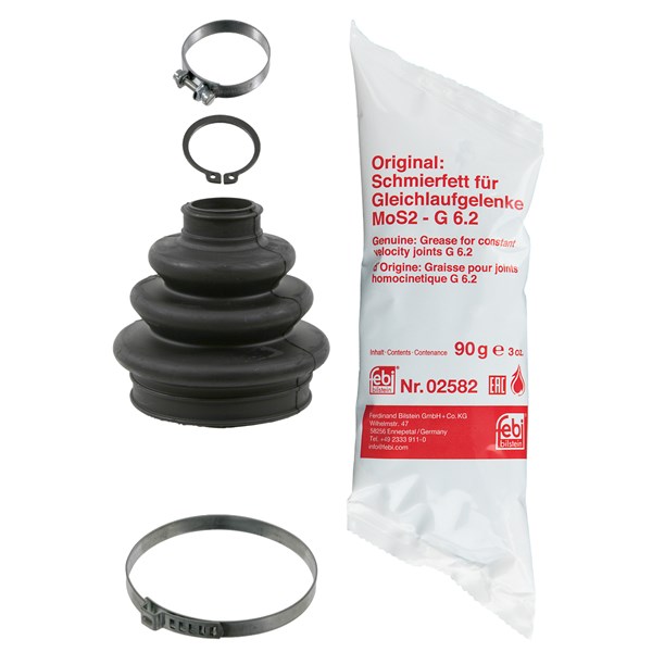 Dammskydd, drivaxel, Bakaxel, På hjulsidan, på växellådssidan Feb FEBI BILSTEIN