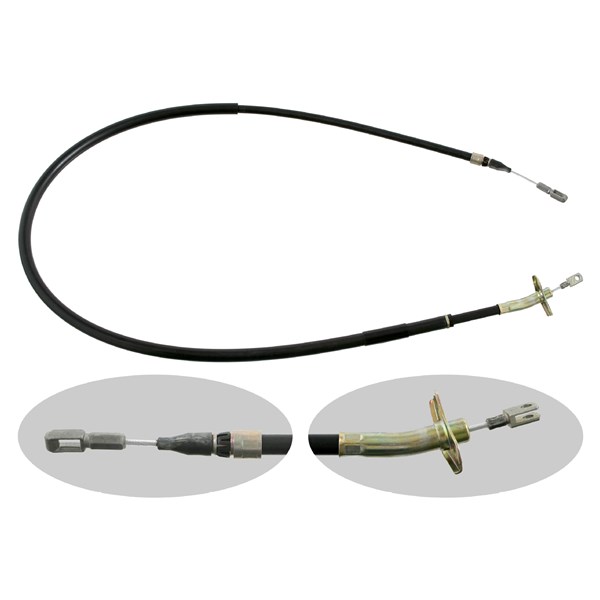 Vajer, parkeringsbroms, Vänster bak Febi bilstein 09500 FEBI BILSTEIN