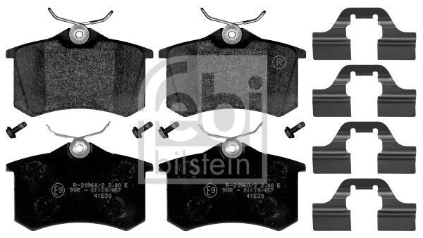 Bromsbeläggsats, Bakaxel Febi bilstein 116026 FEBI BILSTEIN