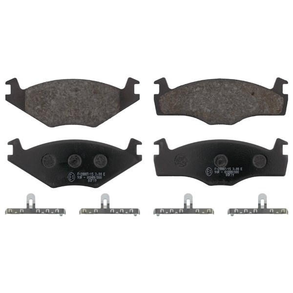 Bromsbeläggsats, Framaxel Febi bilstein 16076 FEBI BILSTEIN