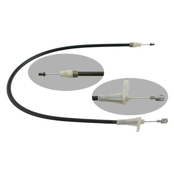 Vajer, parkeringsbroms, Vänster bak Febi bilstein 22674 FEBI BILSTEIN