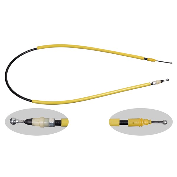 Vajer, parkeringsbroms, Höger bak Febi bilstein 33168 FEBI BILSTEIN