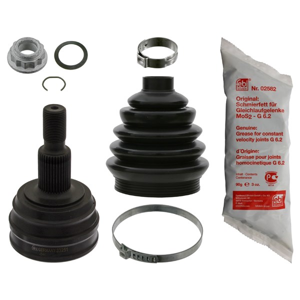 Drivknut, Framaxel, Bakaxel, På hjulsidan Febi bilstein 33252 FEBI BILSTEIN