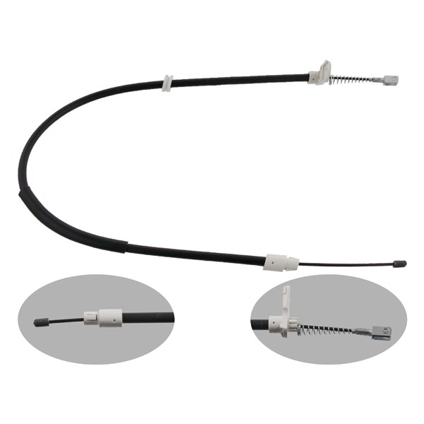 Vajer, parkeringsbroms, Höger bak Febi bilstein 34912 FEBI BILSTEIN