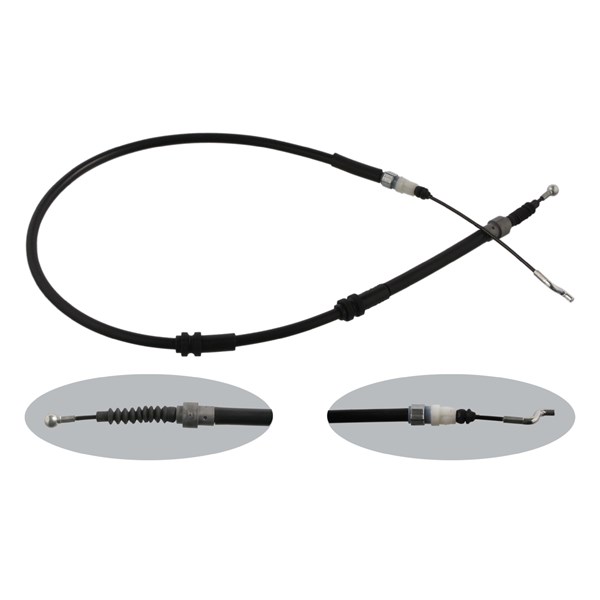 Vajer, parkeringsbroms, Höger bak, Vänster bak Febi bilstein 3635 FEBI BILSTEIN