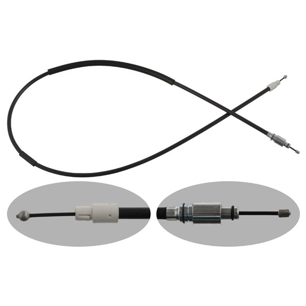 Vajer, parkeringsbroms, Höger bak, Vänster bak Febi bilstein 3693 FEBI BILSTEIN