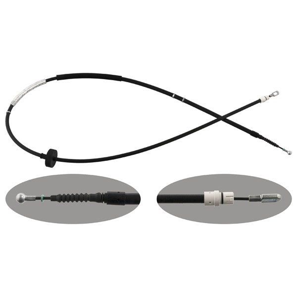 Vajer, parkeringsbroms, Vänster bak Febi bilstein 48304 FEBI BILSTEIN