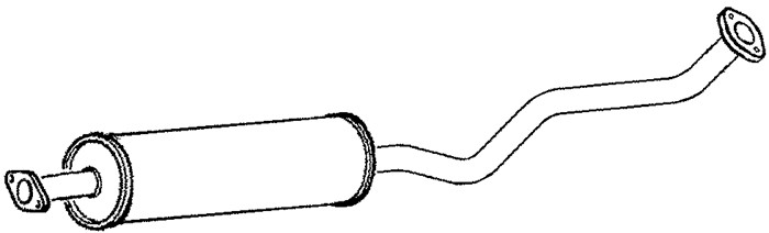 Avgasrör, Mitt