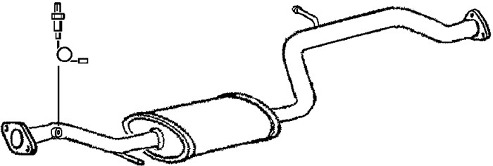 Avgasrör, Mitt