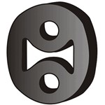 Gummiupphängning, avgassystem Gummiupphängning, avgassystem
