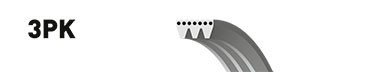 Drivrem Gates Micro-vâ® 3PK828 Gates