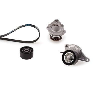 Vattenpump + spårremssats Gates Micro-vâ® kit KP17PK1705 Gates