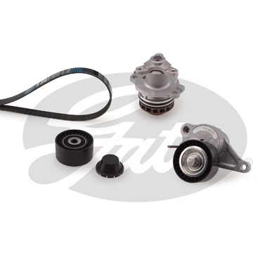 Vattenpump + spårremssats Gates Micro-vâ® kit KP17PK1973 Gates