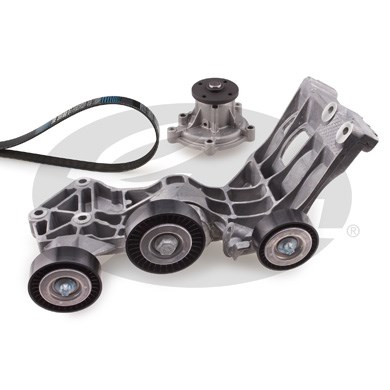 Vattenpump + spårremssats Gates Micro-vâ® kit KP25PK1765 Gates Vattenpump + spårremssats Gates Micro-vâ® kit KP25PK1765 Gates