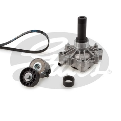 Vattenpump + spårremssats Gates Micro-vâ® kit KP56PK1218 Gates
