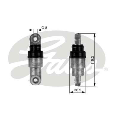 Vibrationsdämpare, drivrem Gates T38218 Gates