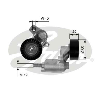Spännrulle, Drivrem 120A Gates Drivealignâ® T38235 Gates