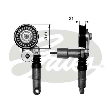 Spännrulle, Drivrem Gates Drivealignâ® T38306 Gates