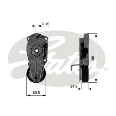 Spännrulle, Drivrem Gates T38405 Gates