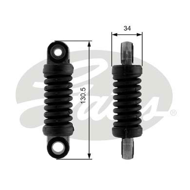 Vibrationsdämpare, drivrem 120A Gates T38407 Gates