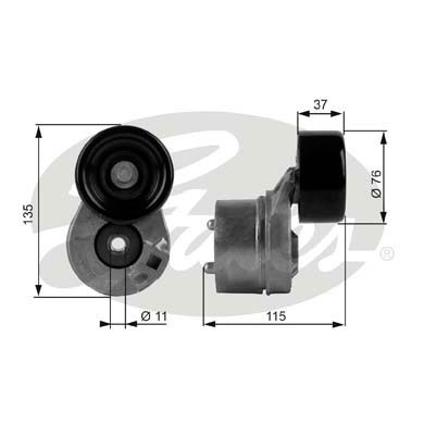 Spännrulle, Drivrem Gates Drivealignâ® T38431 Gates