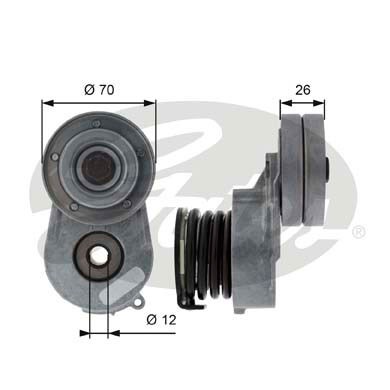 Spännrulle, Drivrem Gates Drivealignâ® T38496 Gates