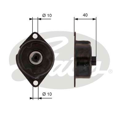 Sp�ännrulle, Drivrem Gates T38499 Gates