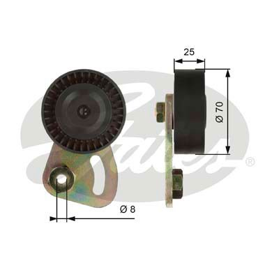 Spännrulle, Drivrem Gates Drivealignâ® T39019 Gates
