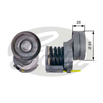 Spännrulle, Drivrem, Nedre Gates Drivealignâ® T39023 Gates
