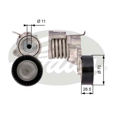 Spännrulle, Drivrem Gates Drivealignâ® T39115 Gates