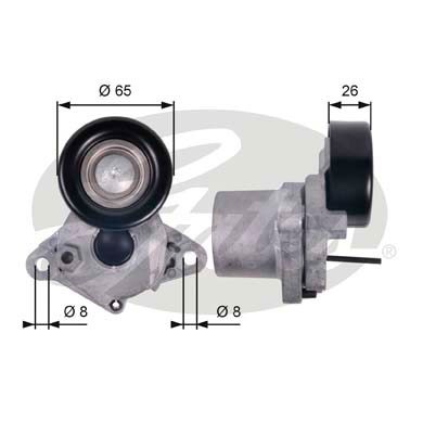 Spännrulle, Drivrem Gates Drivealignâ® T39123 Gates