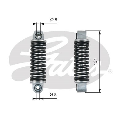 Vibrationsdämpare, drivrem Gates T39151 Gates
