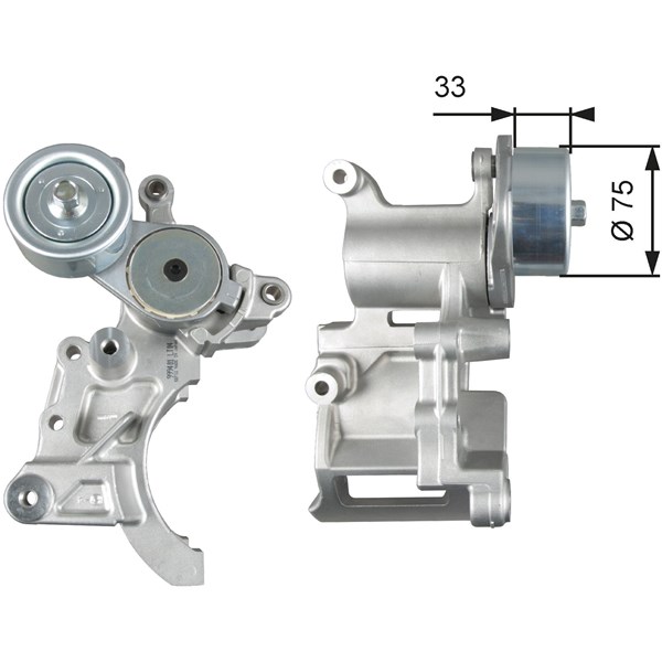 Spännrulle, Drivrem GATES Gates