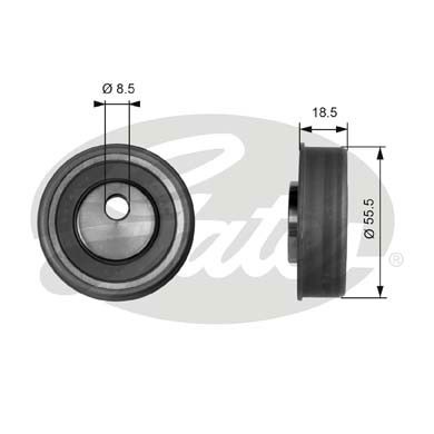 Spännrulle, kamrem Gates Powergripâ® T41038 Gates