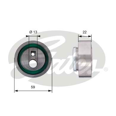 Spännrulle, kamrem Gates Powergripâ® T41129 Gates