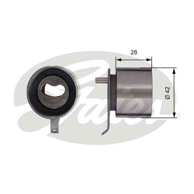 Spännrulle, kamrem Gates Powergripâ® T41267 Gates Spännrulle, kamrem Gates Powergripâ® T41267 Gates